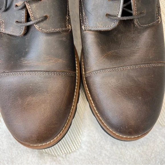 Rockport Trutech Brown Leather Cap Toe Oxford Casual Lace Shoes Mens Size 10.5 M - Picture 16 of 16